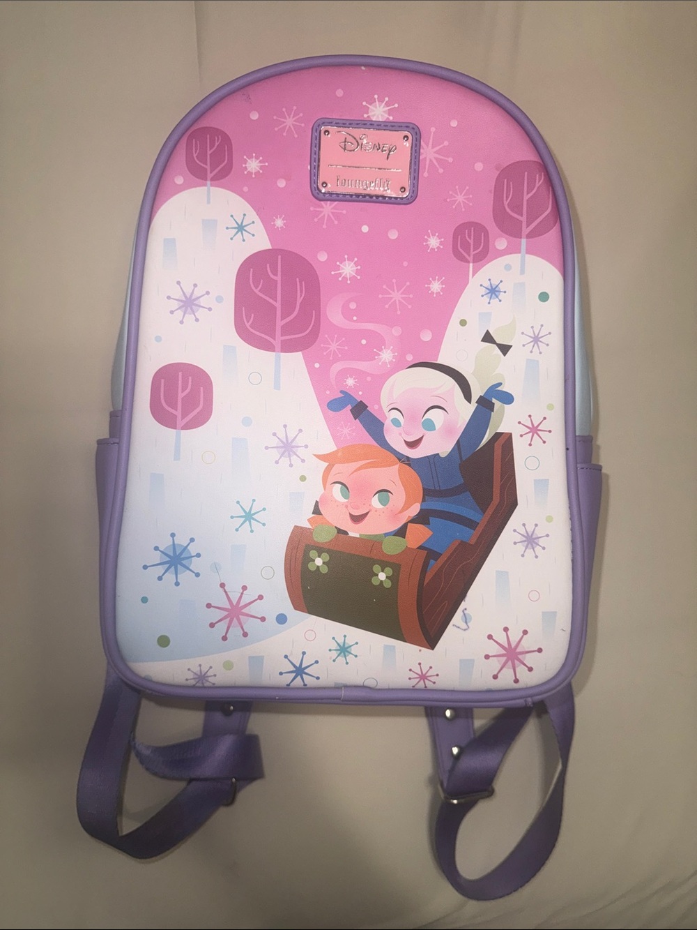 Loungefly Anna & Elsa Disney Frozen Sled Mini Backpack
